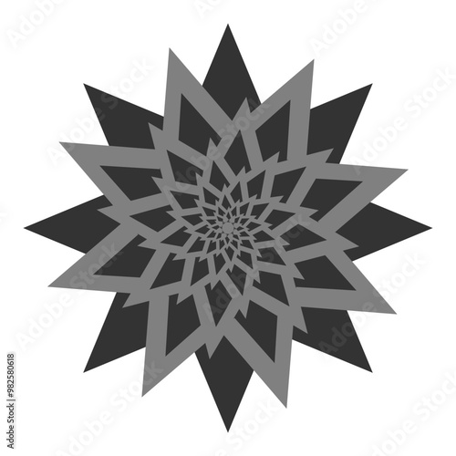 abstract snowflake illustration