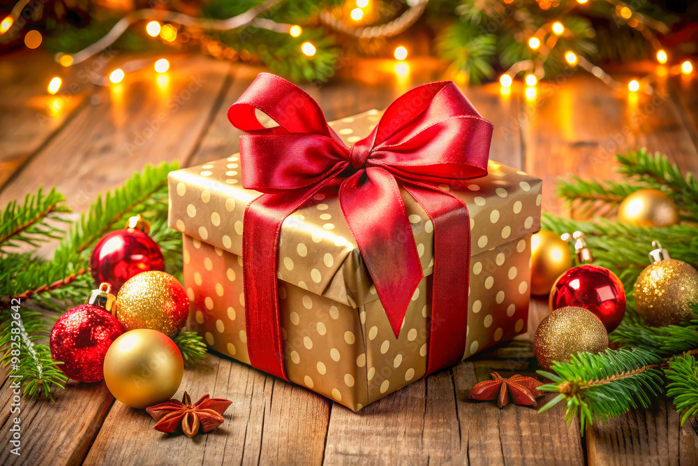 christmas tree and gift box christmas tree and gift box