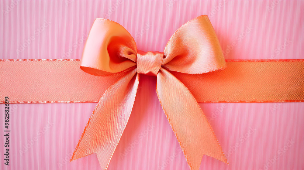 A single ribbon bow on a plain gift.
A single ribbon bow on a plain gift.