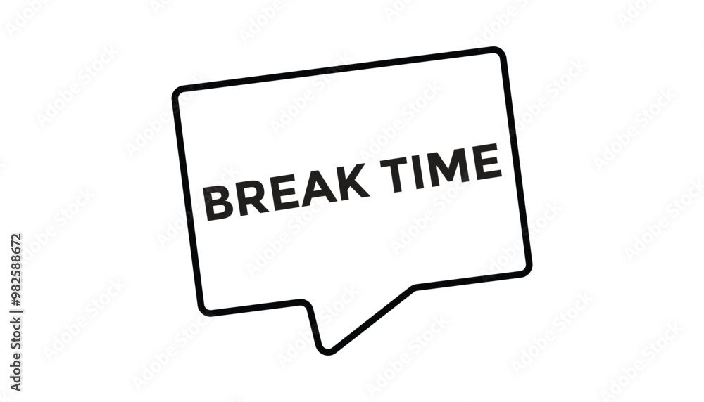 Break time button web banner templates. Vector Illustration Break time button web banner templates. Vector Illustration