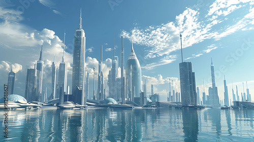 Wallpaper Mural futuristic city Torontodigital.ca