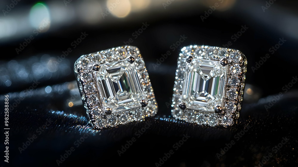 Stunning diamond earrings with intricate detailing, perfect for special occasions and elegant fashion statements. Stunning diamond earrings with intricate detailing, perfect for special occasions and elegant fashion statements.