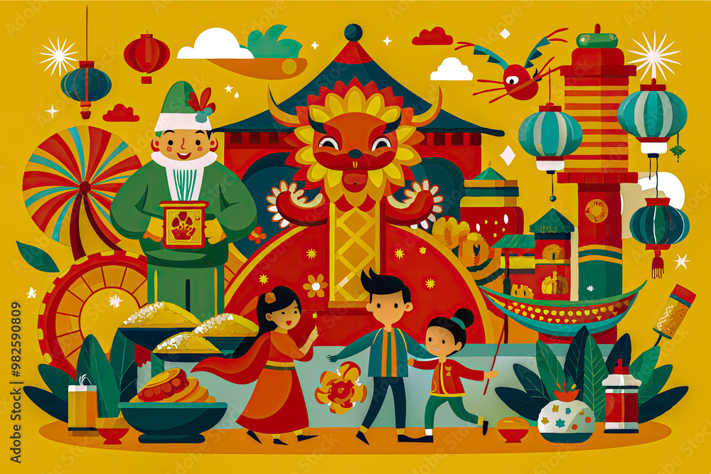 circus clown on a carousel