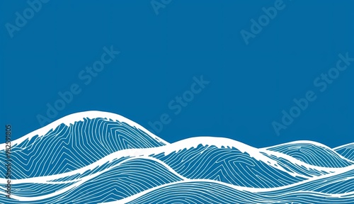 abstract flat background with waves