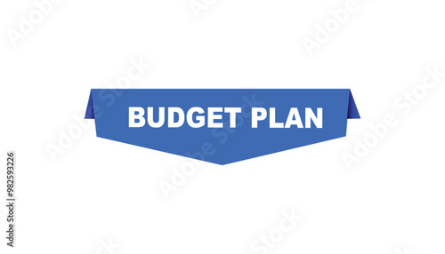 Budget plan button web banner templates. Vector Illustration 
