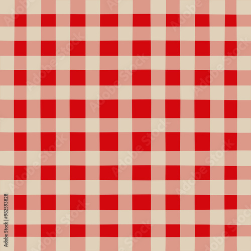 red and white plaid