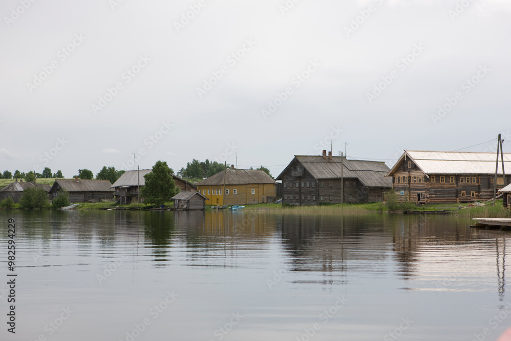 Fototapeta premium Russia Karelia landscape on a cloudy summer day