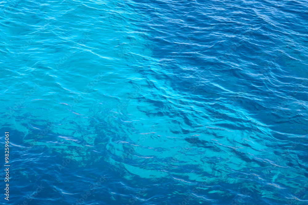 Blue sea water. Natural background