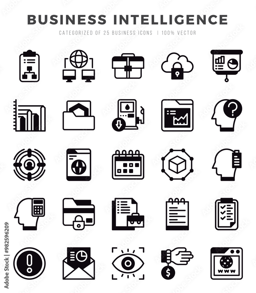 Business Intelligence Icons Pack. Lineal Filled icons set. Lineal Filled icon collection set. Business Intelligence Icons Pack. Lineal Filled icons set. Lineal Filled icon collection set.