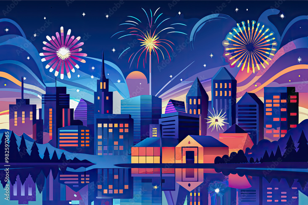 Fototapeta premium city skyline