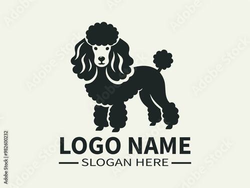 Poodle Logo Design, Curly Dog, French Poodle, Toy Poodle, Elegant Dog