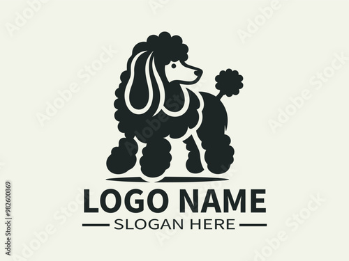 Poodle Logo Design, Curly Dog, French Poodle, Toy Poodle, Elegant Dog