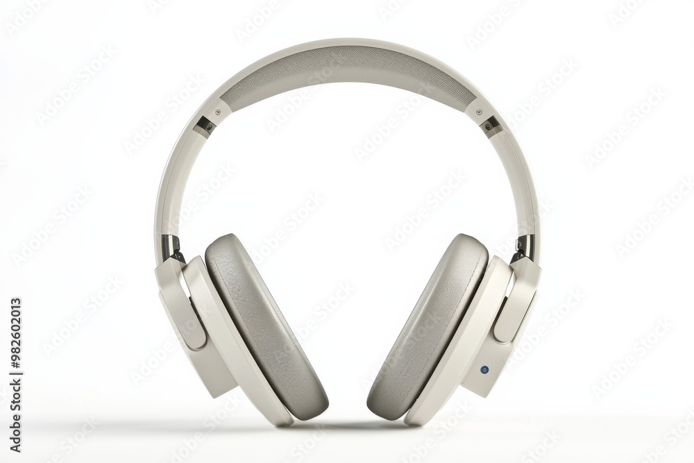 Modern Wireless Headphone Mockup Isolated created with Generative AI Modern Wireless Headphone Mockup Isolated created with Generative AI