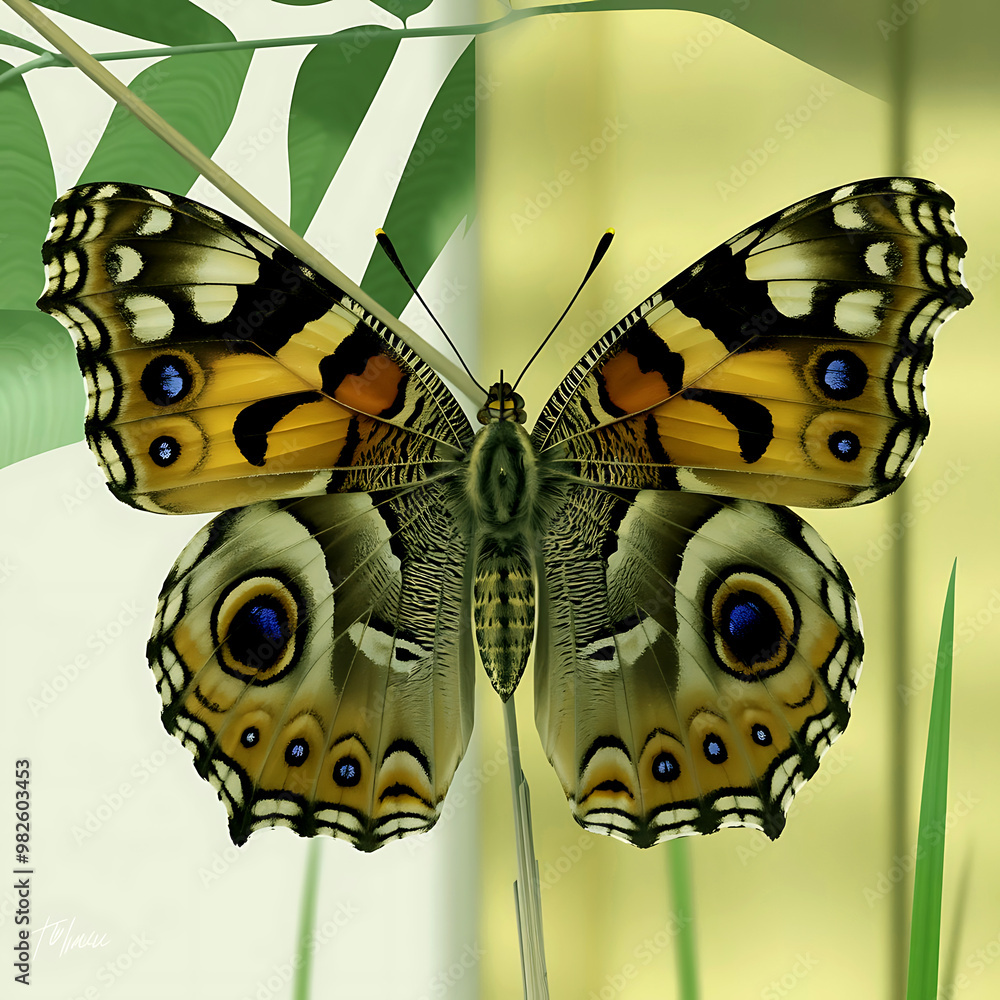 Obraz premium Photo butterfly’s stunning patterns and colors isolated on white