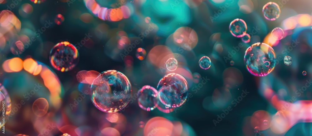 Movement Bubbles Floating In The Air Movement Bubbles Floating In The Air