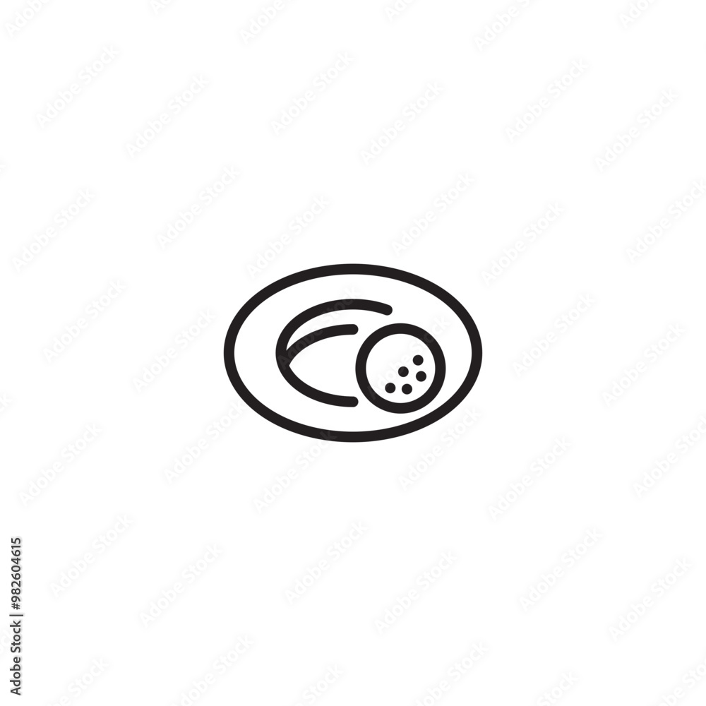 Mini Golf Ball Outline Icon. Editable icon. Mini Golf Ball Outline Icon. Editable icon.