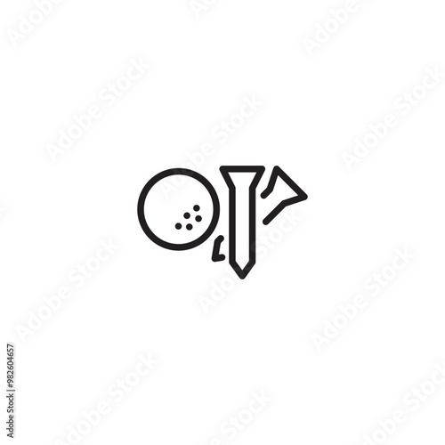 Golf ball icon icon vector with different styles. Editable icon.