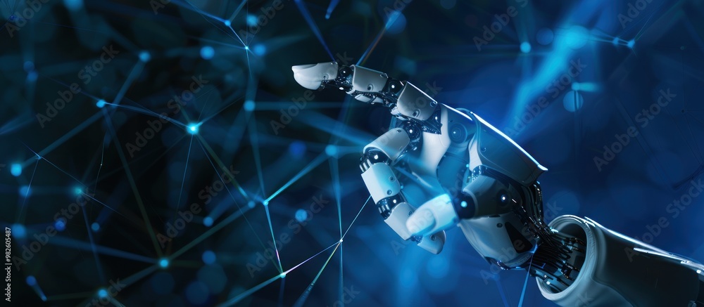 Robotic Hand Interacting with Digital Network Robotic Hand Interacting with Digital Network