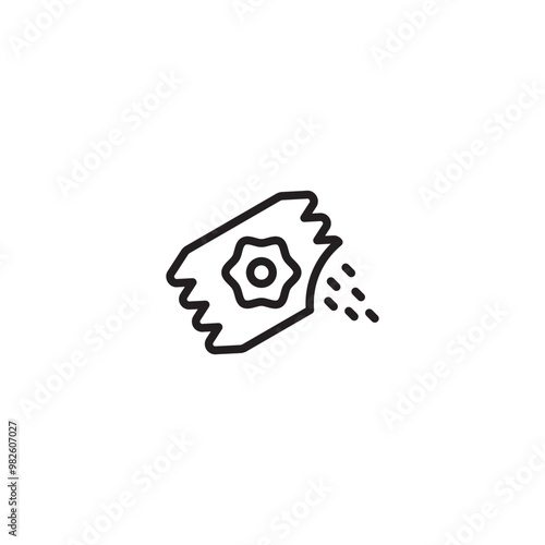 Seeds pack icon. Line, glyph and filled outline, sunflower seeds pack outline and filled vector sign. Farming symbol, logo illustration. 
