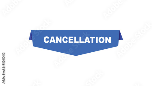 Cancelation button web banner templates. Vector Illustration 