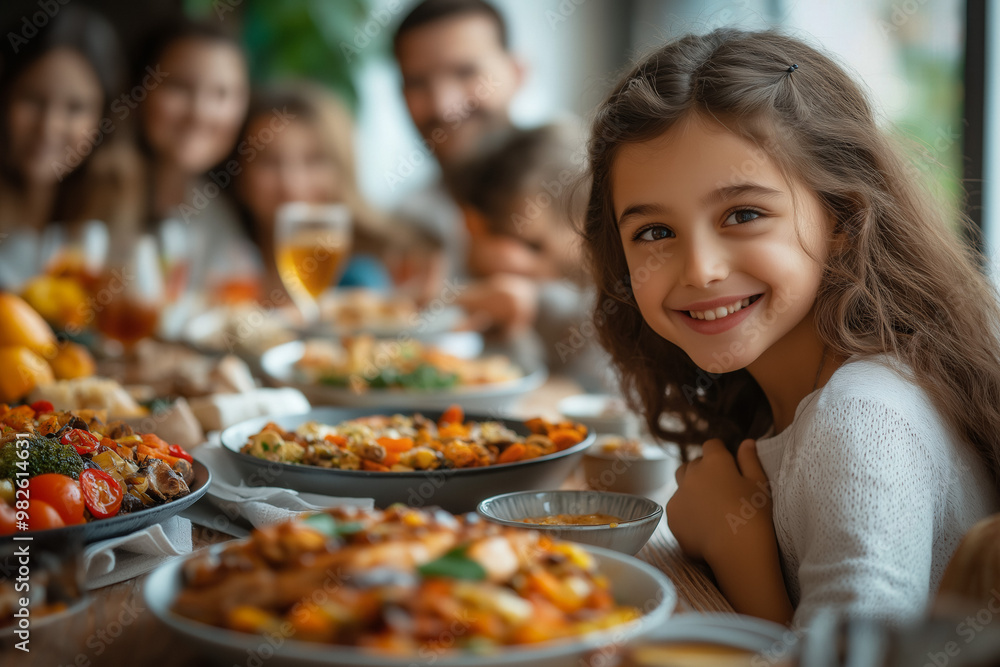 Hispanic Family Eating Traditional Spanish Food Hispanic Family Eating Traditional Spanish Food