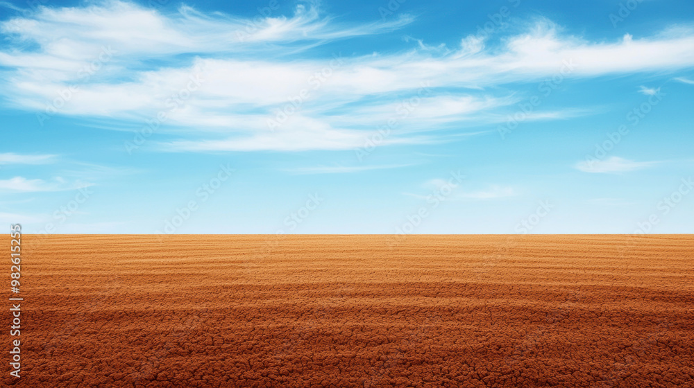 A desert overtaking a once fertile farmland, symbolizing desertification and climate change A desert overtaking a once fertile farmland, symbolizing desertification and climate change