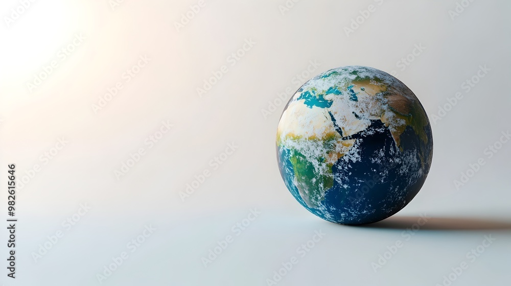 Sustainable Planet:Spherical Globe Showcasing Earth's Interconnected Ecosystems Sustainable Planet:Spherical Globe Showcasing Earth's Interconnected Ecosystems