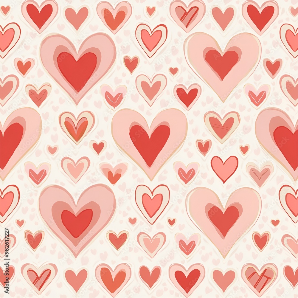 seamless pattern with hearts seamless pattern with hearts