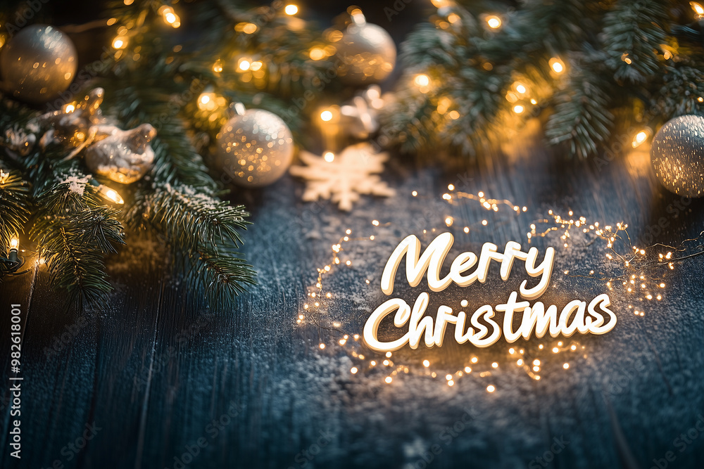 Merry Christmas background with Copy Space Merry Christmas background with Copy Space