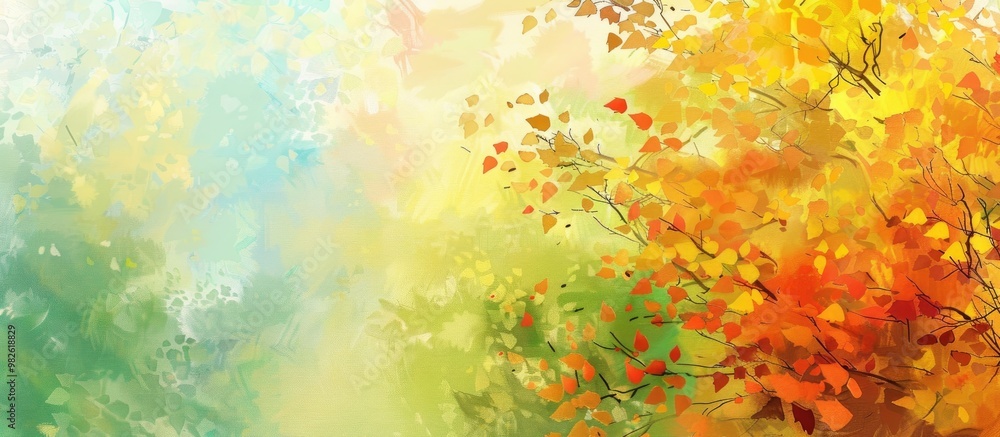Autumn Mood Bright Colors Of Autumn In Soft Pastel Colors Yellow Green Red Leaves Of Trees Autumn Mood Bright Colors Of Autumn In Soft Pastel Colors Yellow Green Red Leaves Of Trees
