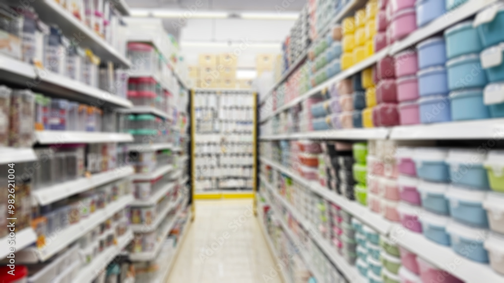 Softly blurred retail aisles, offering a modern and abstract aesthetic for background designs. Softly blurred retail aisles, offering a modern and abstract aesthetic for background designs.