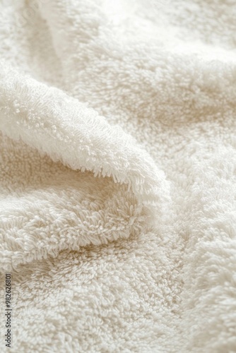 Closeup of soft fluffy towel for background 