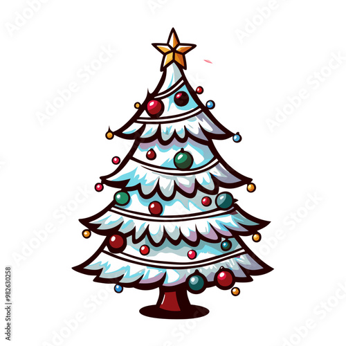 Christmas tree vector