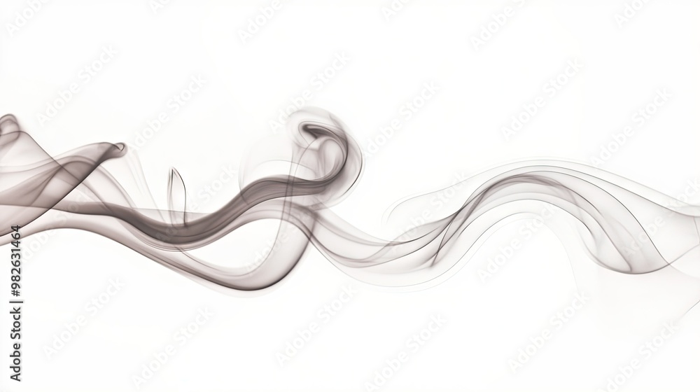 Thin, curling smoke trails against a clean white background. The simple, elegant smoke patterns provide a clear space for text placement. Thin, curling smoke trails against a clean white background. The simple, elegant smoke patterns provide a clear space for text placement.