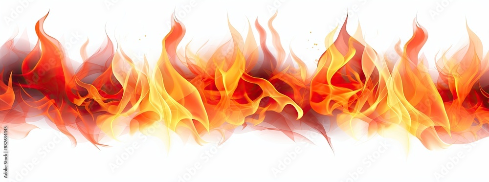 Fiery Abstract Background: Orange and Red Flames Fiery Abstract Background: Orange and Red Flames