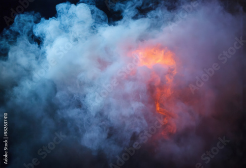 Background Of Smoke And Fire At 18-9-2024