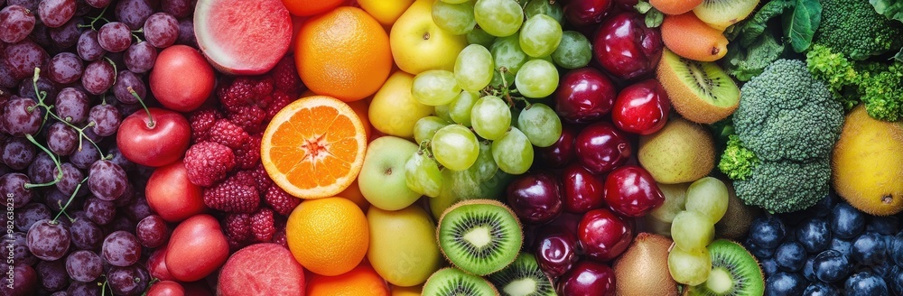 Vibrant and Delicious: A Colorful Display of Fresh Fruits Vibrant and Delicious: A Colorful Display of Fresh Fruits