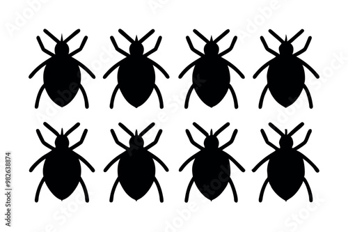 A set of Tick silhouette