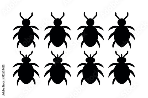 A set of Tick silhouette