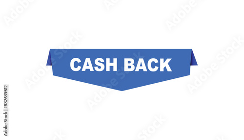 Cash back button web banner templates. Vector Illustration 
