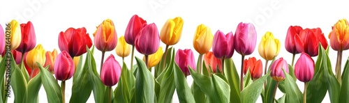 Vibrant Colorful Tulips Bouquet - Spring Flower Photography