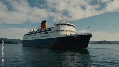 Ferry ship, goods transport of Sea