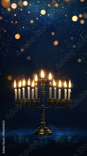 The concept of Hanukkah background