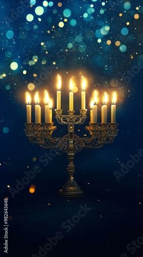 The concept of Hanukkah background