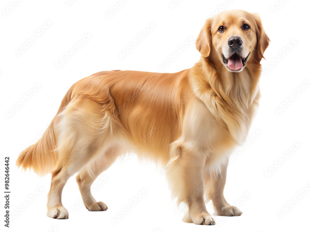 Golden Retriever dog isolated on white background Golden Retriever dog isolated on white background