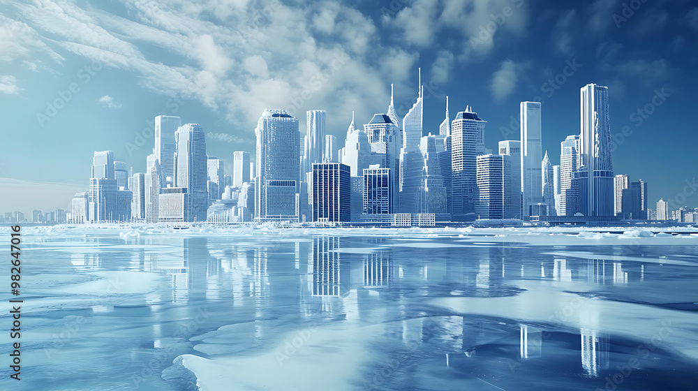 Obraz premium city skyline