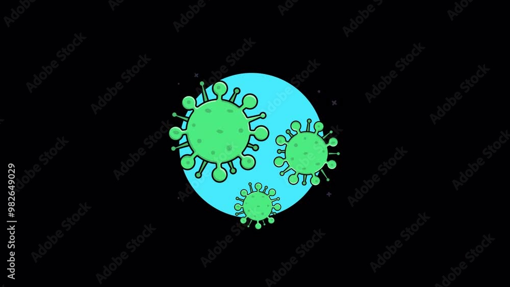 Virus Concept Animation Video - Transparent Virus Concept Animation Video - Transparent
