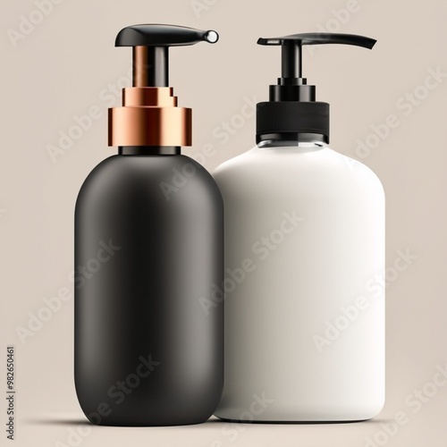 Package: Bottles for various types of cream or soap