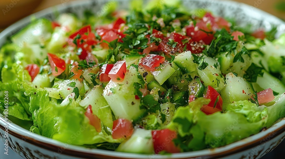 Fresh Greek salad-feta cheese, tomato, lettuce, black olives, Maroulosalata Greek Lettuce Salad with iceberg lettuce. Fresh Greek salad-feta cheese, tomato, lettuce, black olives, Maroulosalata Greek Lettuce Salad with iceberg lettuce.
