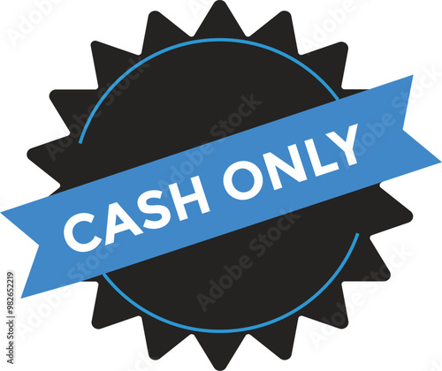 Cash only button web banner templates. Vector Illustration 
